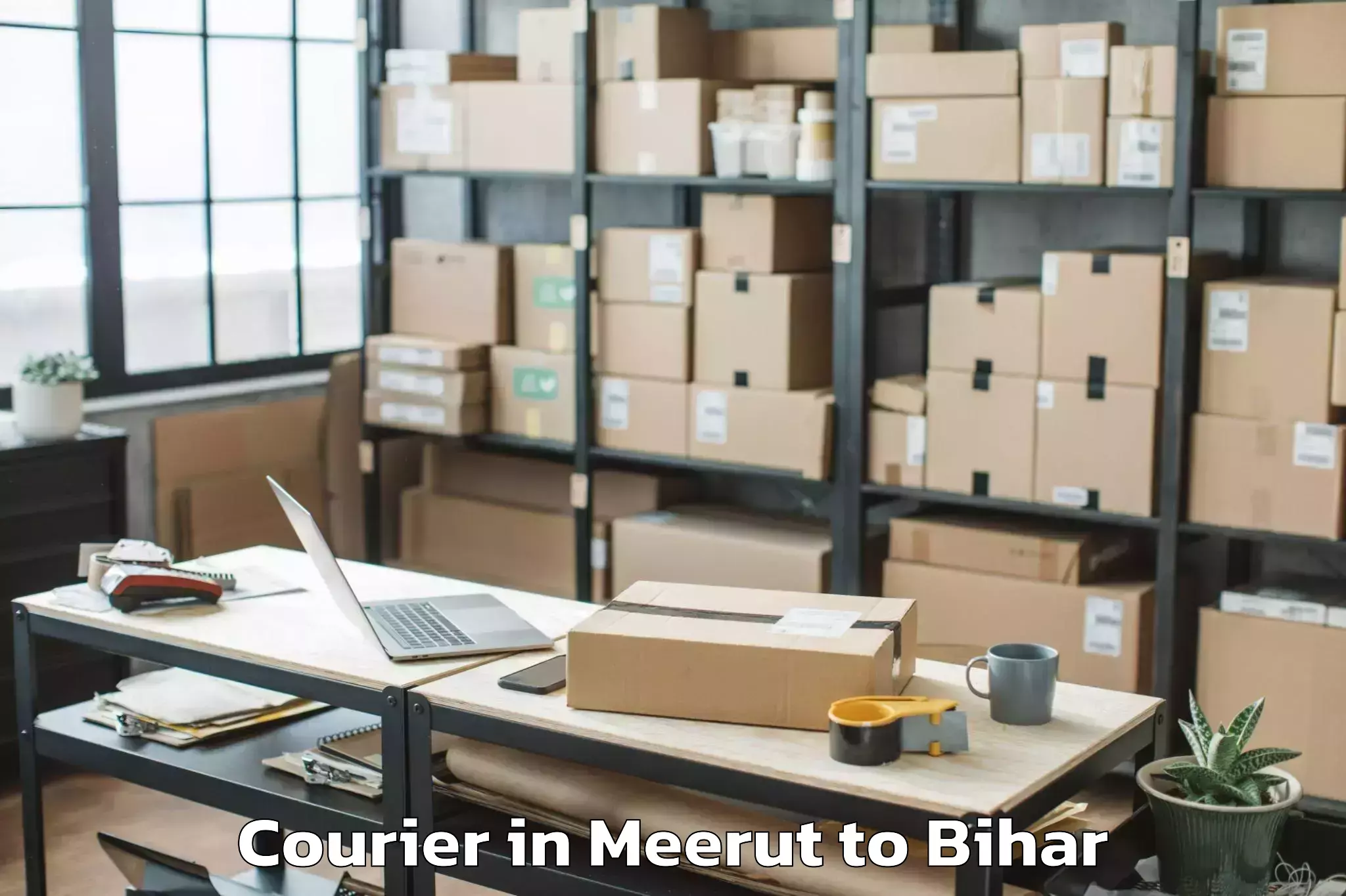 Get Meerut to Harsidhi Courier